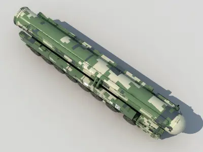 china  DH41 ballistic missile   CSS-X-10 ballistic missile 3D model