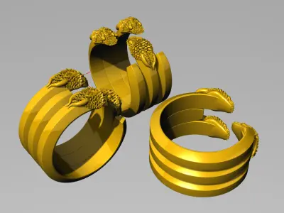 SNAKE ring Free 3D model