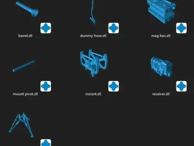 E-WEB Repeating Blaster CGI n 3D print files 3D model
