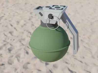 Grenade army Free 3D print model