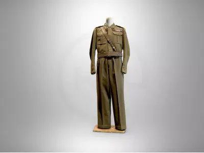 military uniform of general Jozef Giza  3D model