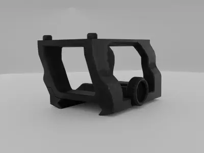Scalarworks LEAP RMR Red Dot Mount Low-poly 3D model