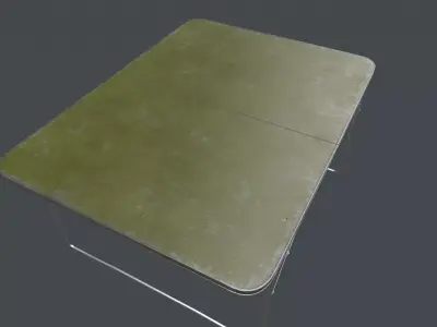 3D Military metal table model Free low-poly 3D model