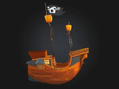 Pirate Galleon  Rule the Waves with Fear and Flair 3D model