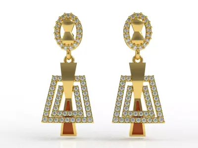 Diamond Pendant Set 50 3D print model