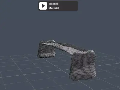 Wing Spoiler Khintil Low-poly 3D model