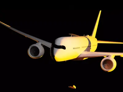 A350-900 with Generic Colours Free 3D model