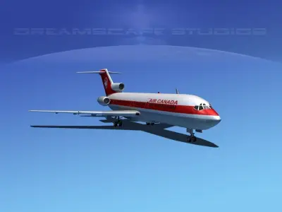 Boeing 727-200 Air Canada 3D model