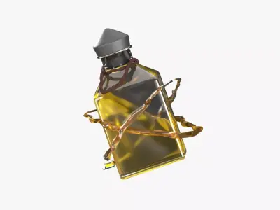 Energy Spell 3D Illustration 3D model