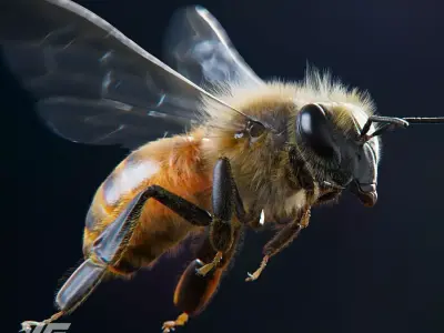 Honey bee Rig - MAYA 3D model