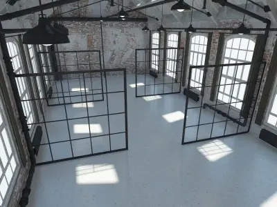 Loft Office interior 4 3D model