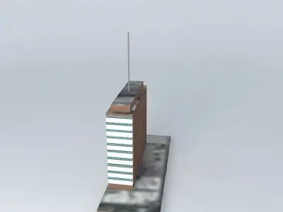 Industrial Bank Building Free 3D model