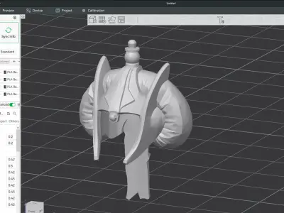 Custom3Dprint Minifigure Accessory - Minifigure Hair S3 - 011 3D print model