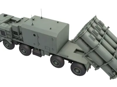 Bal-e Missile Launcher - SSC-6 Sennight - Bal-E 3K60 Bal 3D model