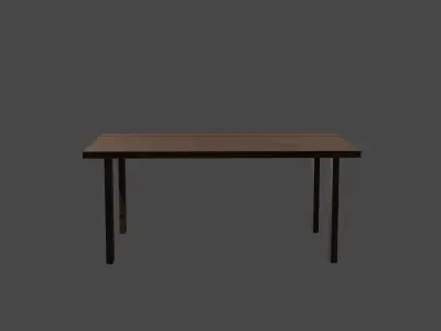 Table Low-poly 3D model 15