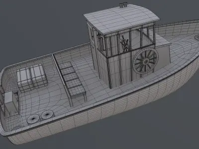 Motorboat 3D model