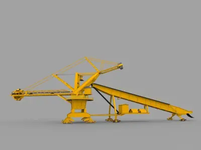 stacker reclaimer 3D model