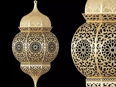 Eirqi Ceiling Pendant Low-poly 3D model