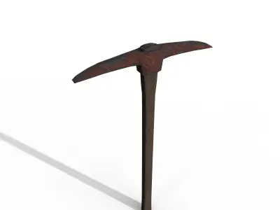 Old pick  Low-poly 3D model