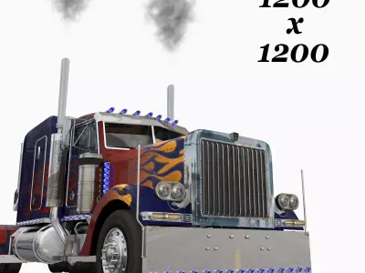 Optimus Prime transformer truck model 3D model