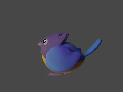 Bird Game Model 06 Low-poly 3D model