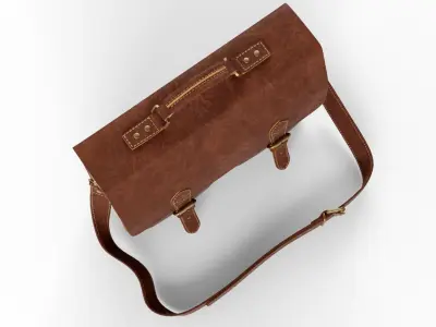 Leather Bag Bundle 01 3D model