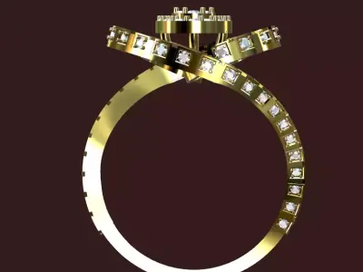 antique ring  3D print model