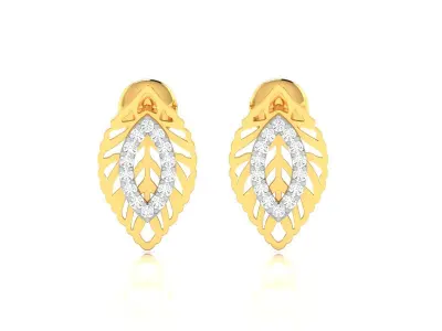 Women Earring 3D print model 2