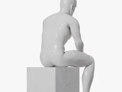  Male mannequin pose 8 PBR 
