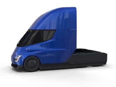 Tesla Truck Blue 3D model