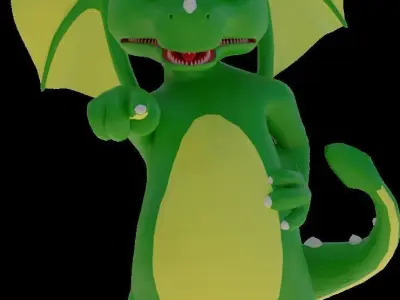 Dragon 3D Model Low-poly 3D model