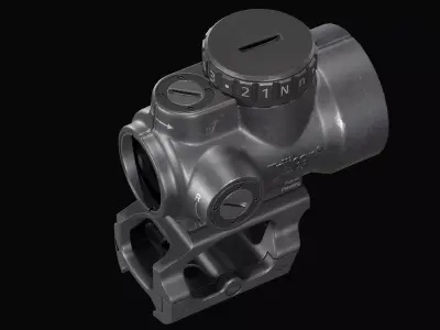 Trijicon MRO Red Dot Sight Low-poly 3D model purchase