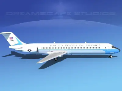 Douglas VC-9C US Government 3D model