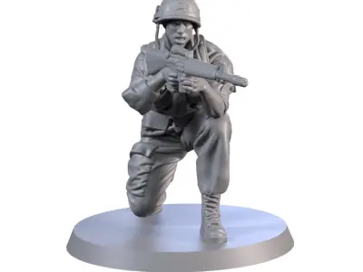 USA Vietnam soldier 4 3D print model