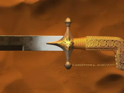 Arab Sword 3D model