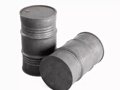Industrial Barrel 05 Low-poly 3D model