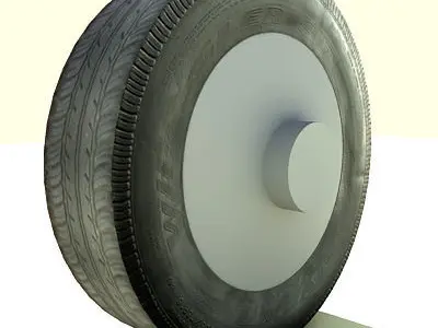 Detailed Classic Car Tire  3D model