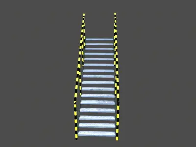 Stair Low-poly 3D model shop