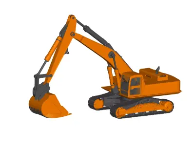 excavator 3D model V4