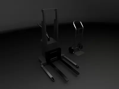 Free 3d Pallet Truck Free low-poly 3D model