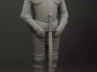 Knight  Sculptural figure for print 3D print model