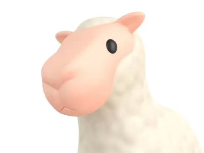 Cartoon Sheep 3D model purchase