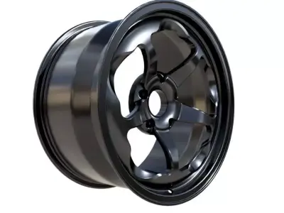 Hypercar Forged wheel Design 3D model