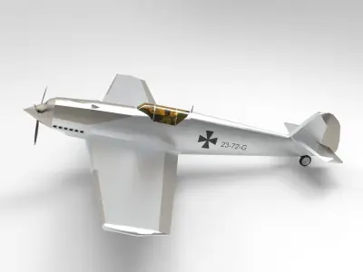 Messerschmitt Bf 109 3D model 8