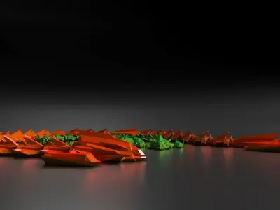 Articulated Spaceship 3D print model