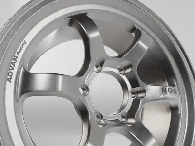 Advan RG-D2 Wheel Low-poly 3D model