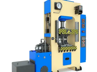 Industrial machine tool hydraulic press D2430B 3D model