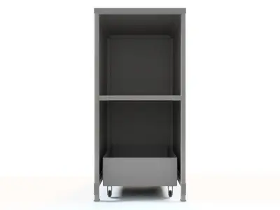 GRILLED PARTS CLEANING CABINET Low-poly 3D model