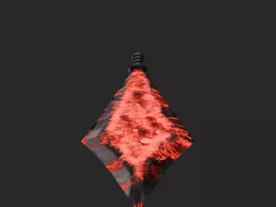 Lava Sword Low-Poly 3D Model  Low-poly 3D model