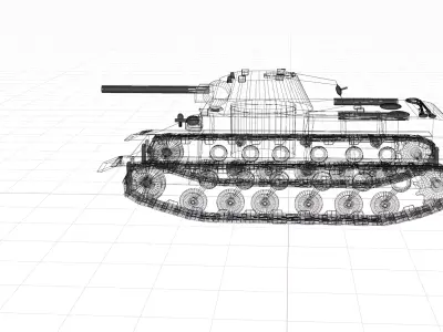 KV1 WW2 SOVIET TANK 3D model
